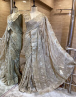 Foil Georgette embroidered Saree