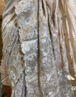 Foil Georgette embroidered Saree