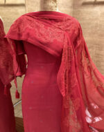 Georgette Suit Dupatta with Lace patch