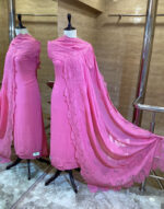 Georgette Suit Dupatta with Lace patch