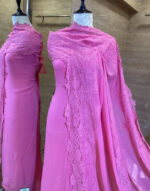 Georgette Suit Dupatta with Lace patch