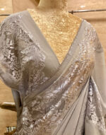 Georgette with lace Border Saree