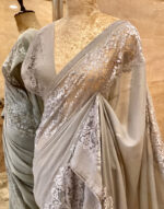 Georgette with lace Border Saree