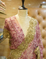 Net Embroidered Jaal Saree