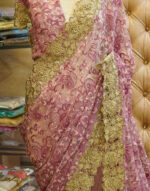 Net Embroidered Jaal Saree