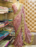 Net Embroidered Jaal Saree