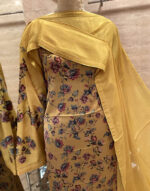 Satin Printed Shirt & Chino Dupatta