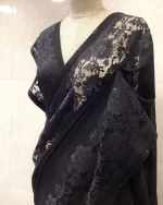 Georgette With Lace Border Saree - Image 4