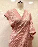 Georgette With Lace Border Saree - Image 6