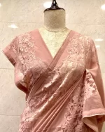 Georgette With Lace Border Saree - Image 2