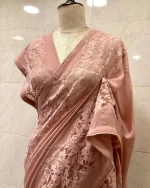 Georgette With Lace Border Saree - Image 3