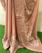 Georgette With Lace Border Saree - Image 4