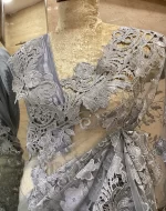 Net Applique Saree - Image 6