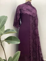 Georgette Suit & Chantilly Lace Dupatta - Image 4