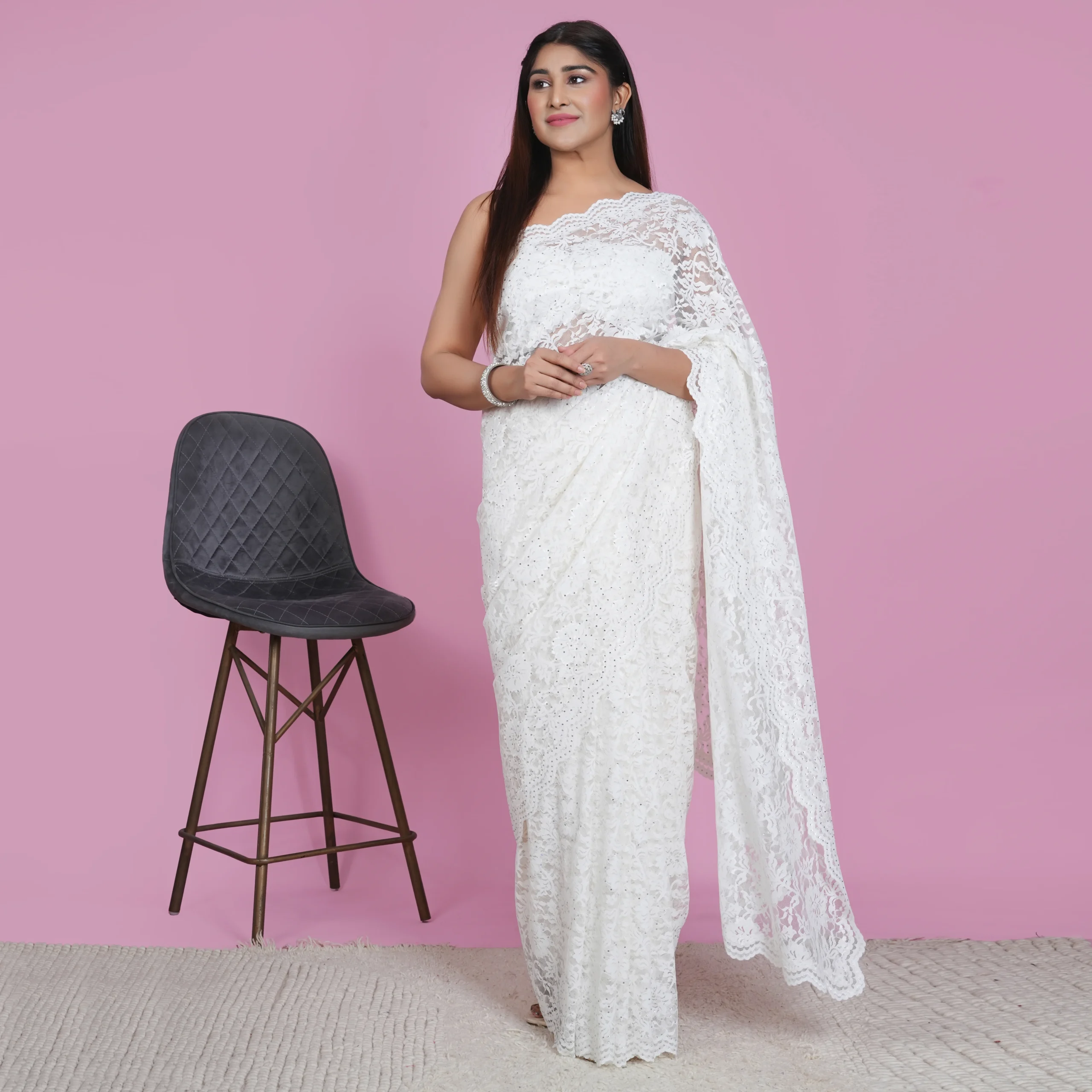 Chantilly Lace Saree