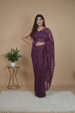 Chantilly Lace Saree - Image 2
